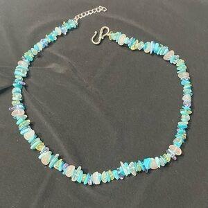 Vintage JTV sterling silver multicolored gemstone necklace!